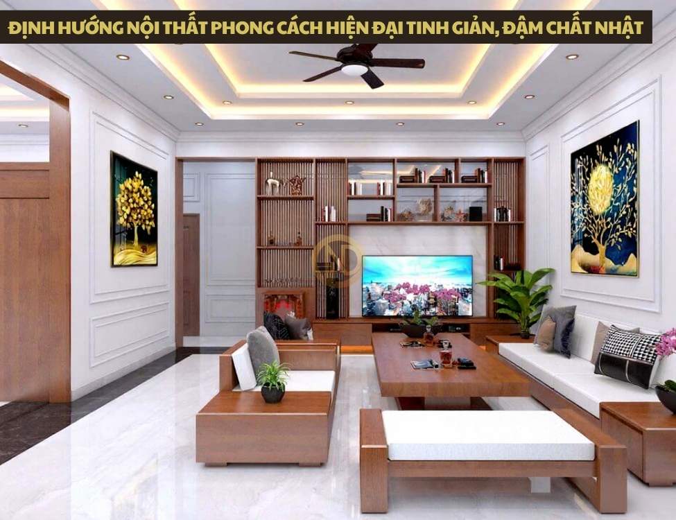 Định hướng nội thất phong cách hiện đại tinh giản, đậm chất Nhật