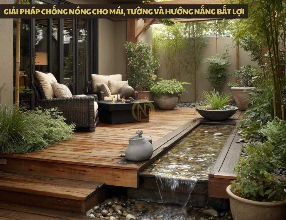 Giải pháp chống nóng cho mái, tường và hướng nắng bất lợi