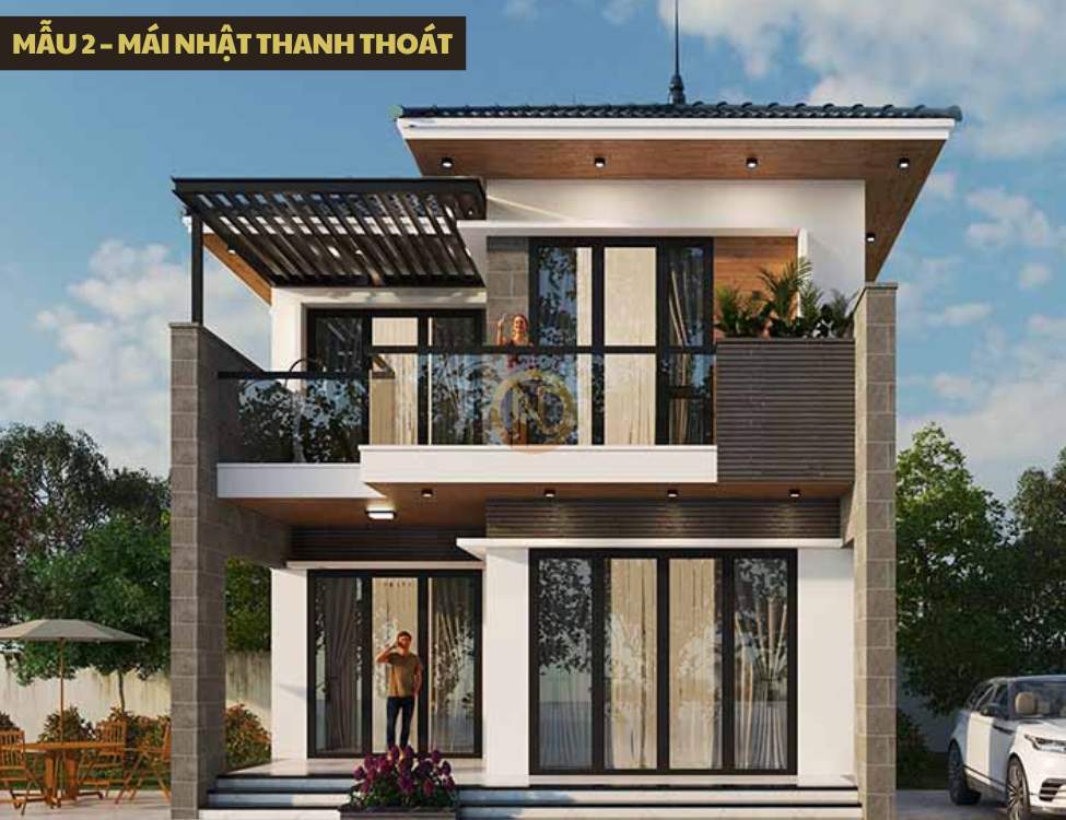 Mẫu 2 – Mái Nhật thanh thoát