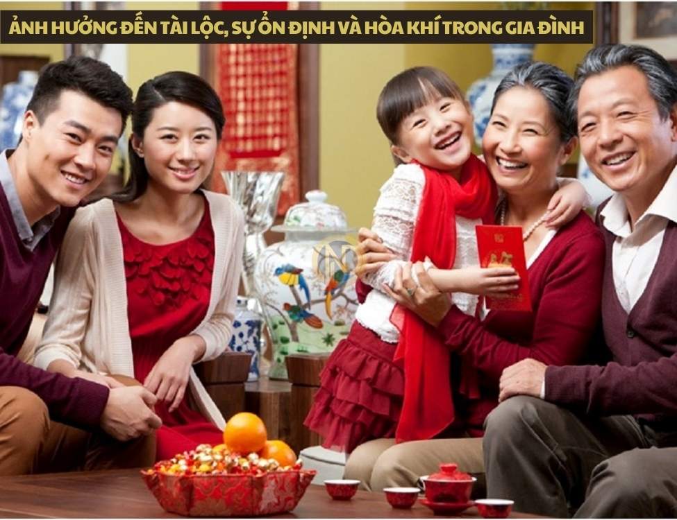 Ảnh hưởng đến tài lộc, sự ổn định và hòa khí trong gia đình