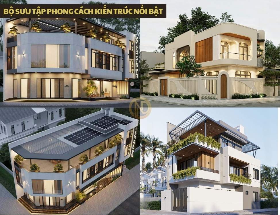 Bộ sưu tập phong cách kiến trúc nổi bật cho nhà ống 2 tầng 2 mặt tiền