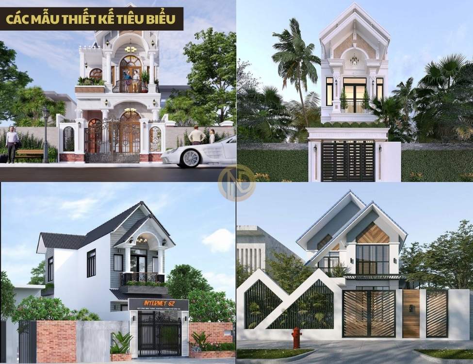 Các mẫu thiết kế tiêu biểu mẫu nhà 6×15m 2 tầng mái Thái hiện đại