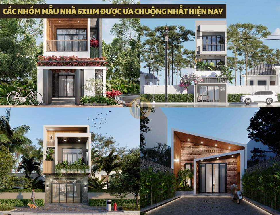 Các nhóm mẫu nhà 6x11m được ưa chuộng nhất hiện nay