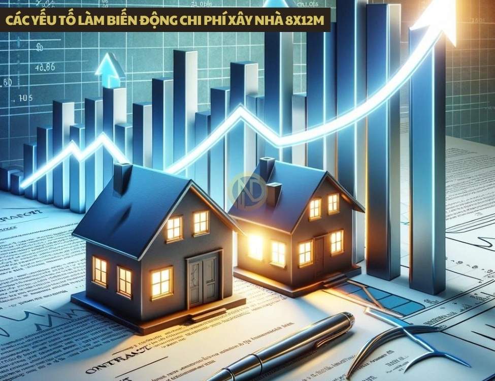 Các yếu tố làm biến động chi phí xây nhà 8x12m