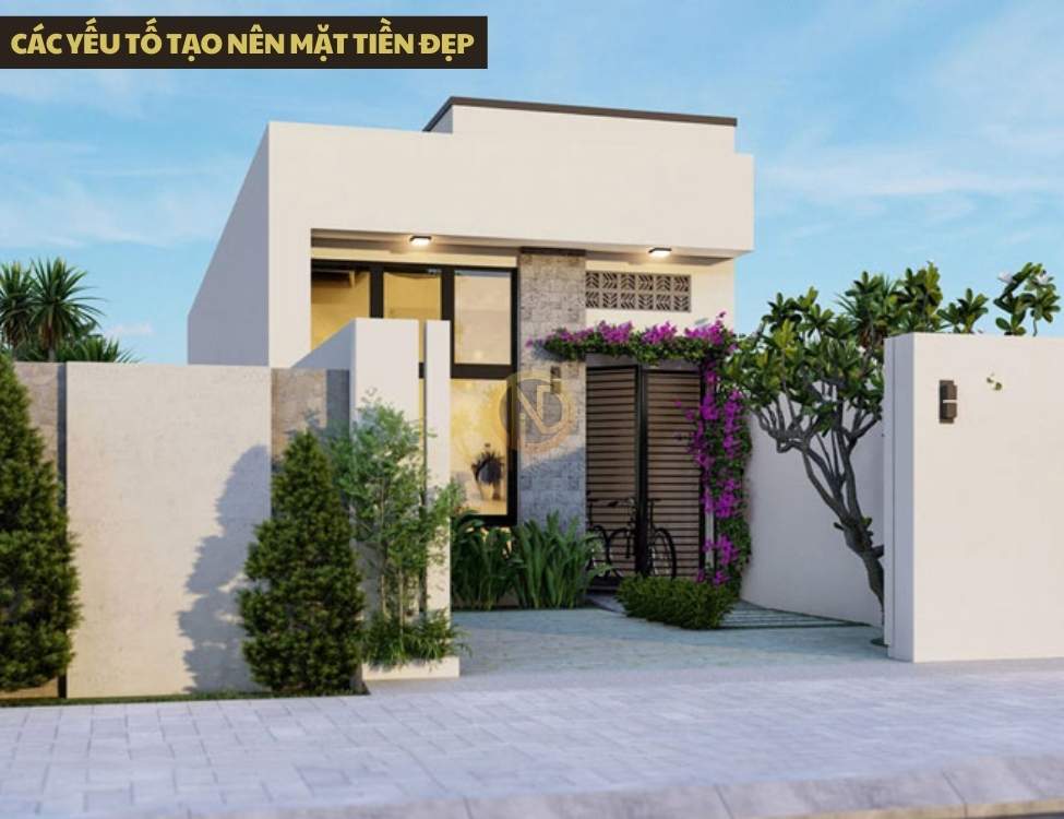 Các yếu tố tạo nên mặt tiền đẹp: hình khối, tỷ lệ, màu sắc và vật liệu