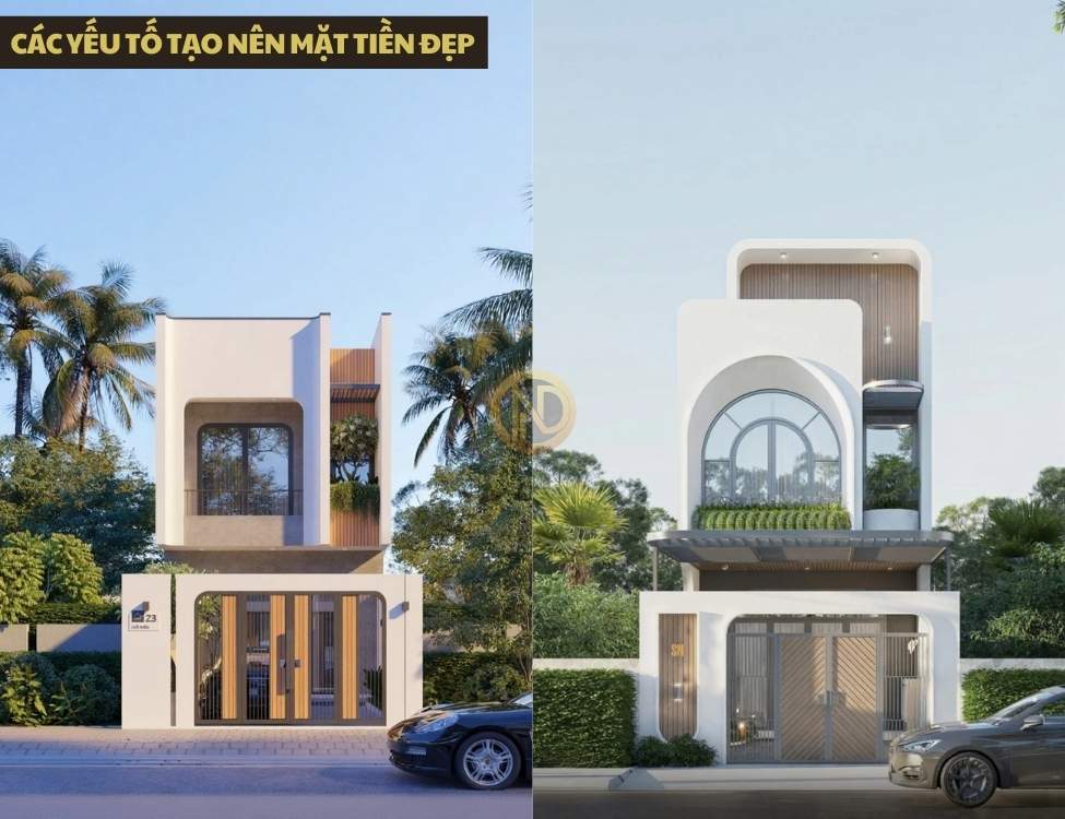 Các yếu tố tạo nên mặt tiền đẹp