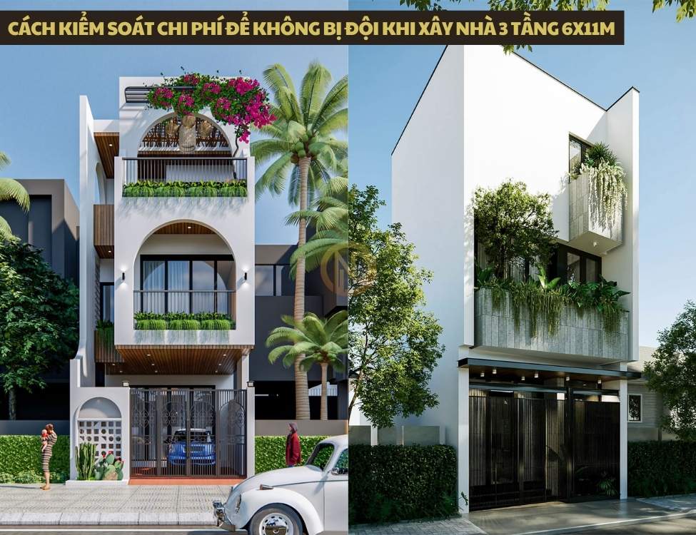 Cách kiểm soát chi phí để không bị đội khi xây nhà 3 tầng 6x11m