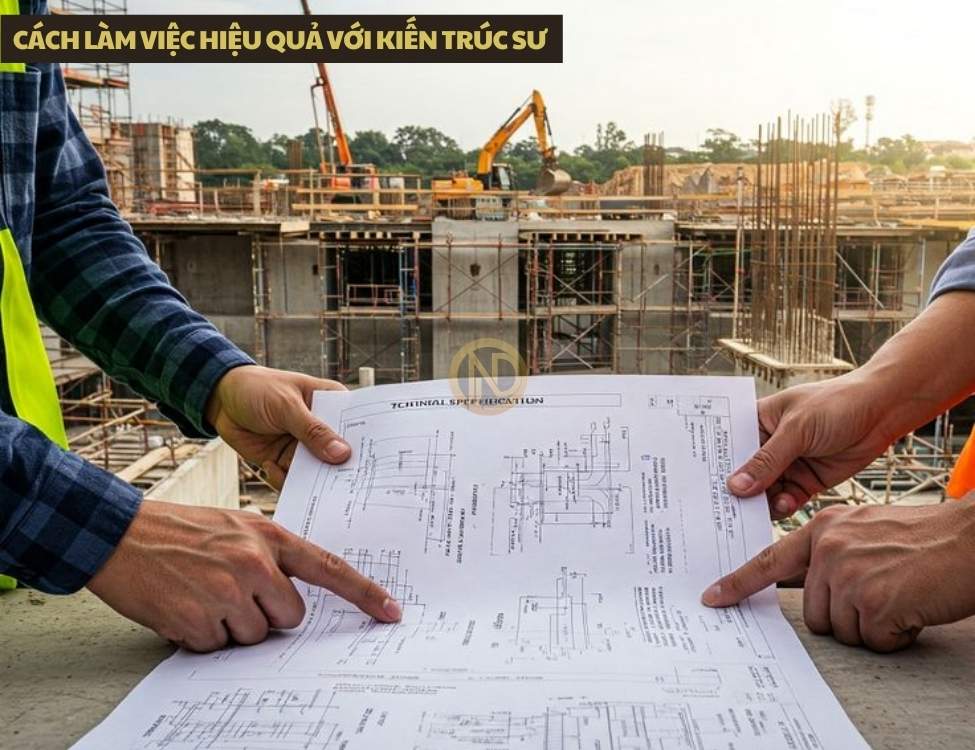 Cách làm việc hiệu quả với kiến trúc sư khi thiết kế nhà mặt tiền 8m sâu 9m