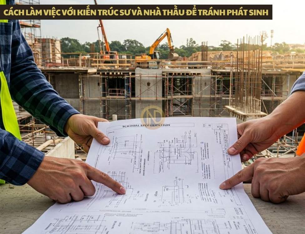 Cách làm việc với kiến trúc sư và nhà thầu để tránh phát sinh