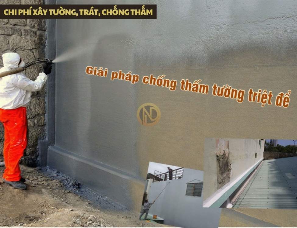 Chi phí xây tường, trát, chống thấm – các điểm thường gây phát sinh trong thi công diện tích 6×15m