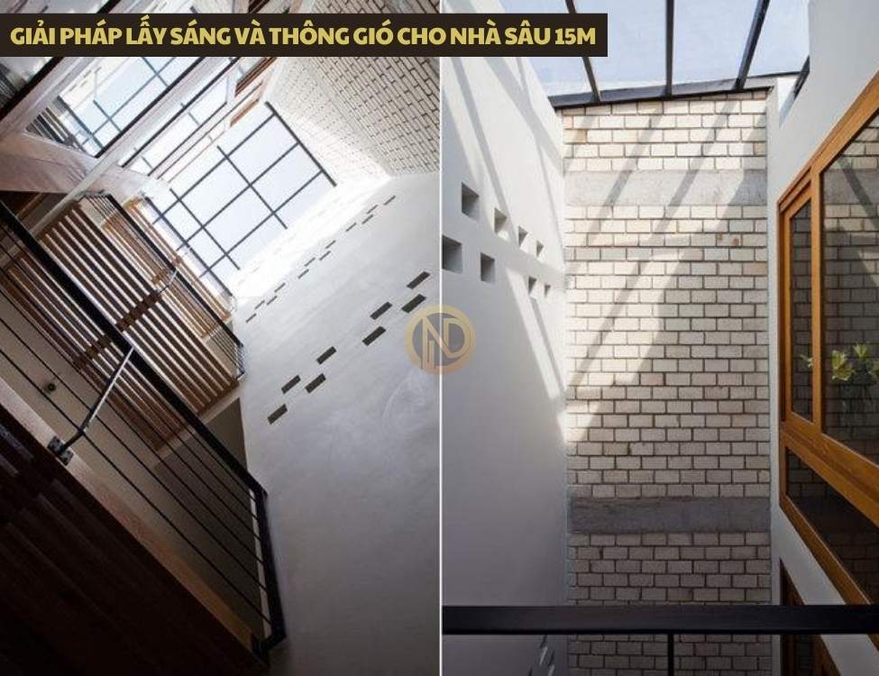 Giải pháp lấy sáng và thông gió cho nhà sâu 15m