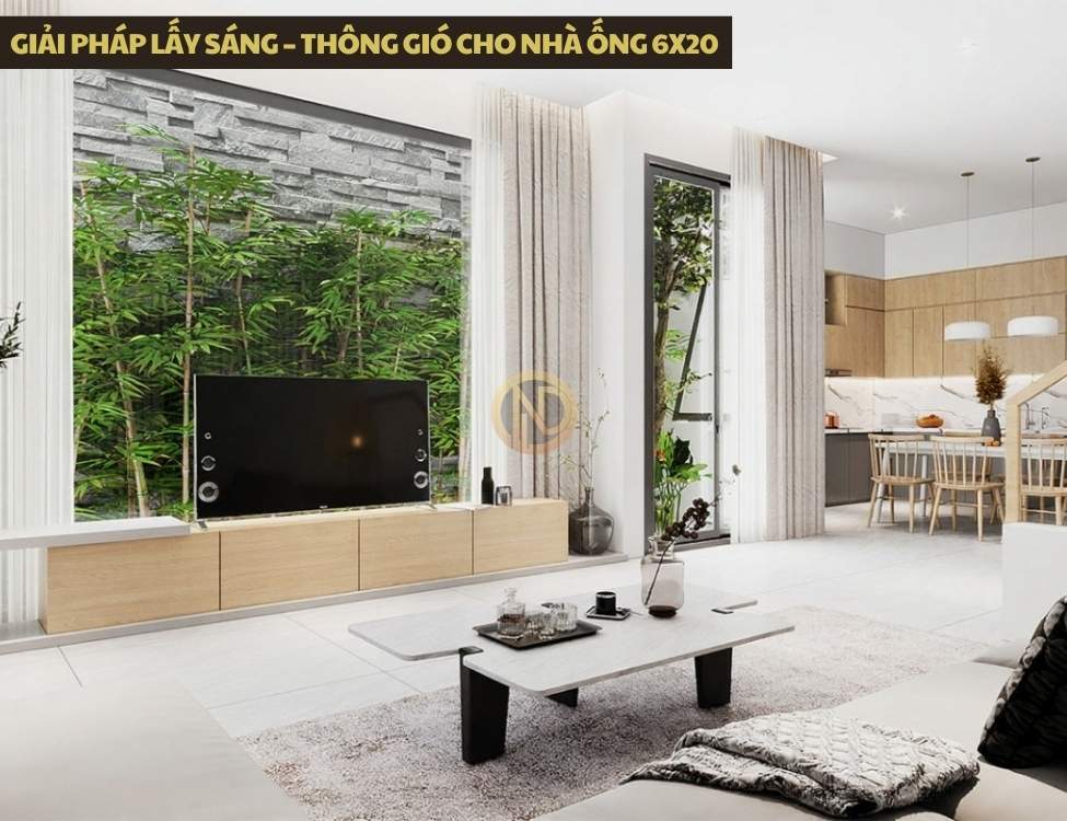 Giải pháp lấy sáng – thông gió cho nhà ống 6x20