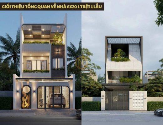 Giới thiệu tổng quan về nhà 6x20 1 trệt 1 lầu