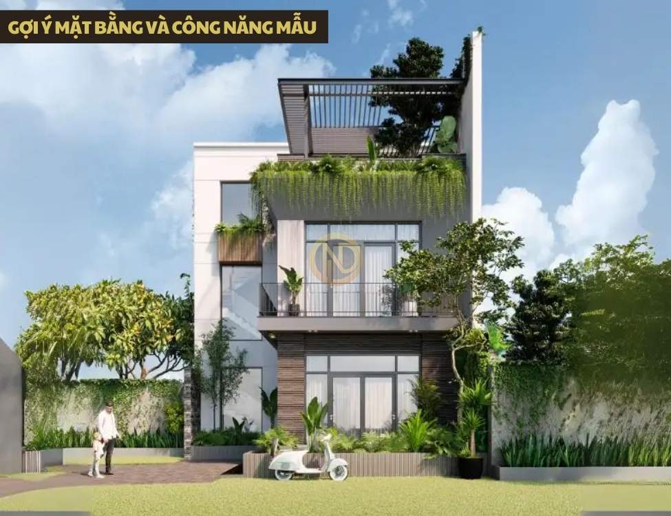 Gợi ý mặt bằng và công năng mẫu cho nhà 2 tầng 3 phòng ngủ 6×15