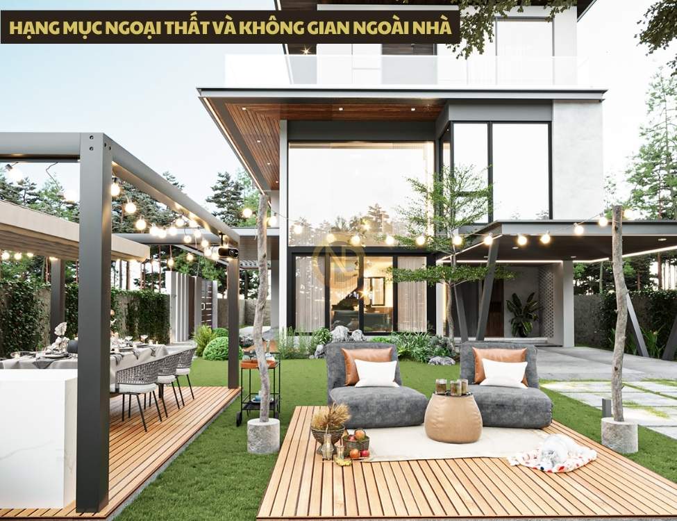 Hạng mục ngoại thất và không gian ngoài nhà