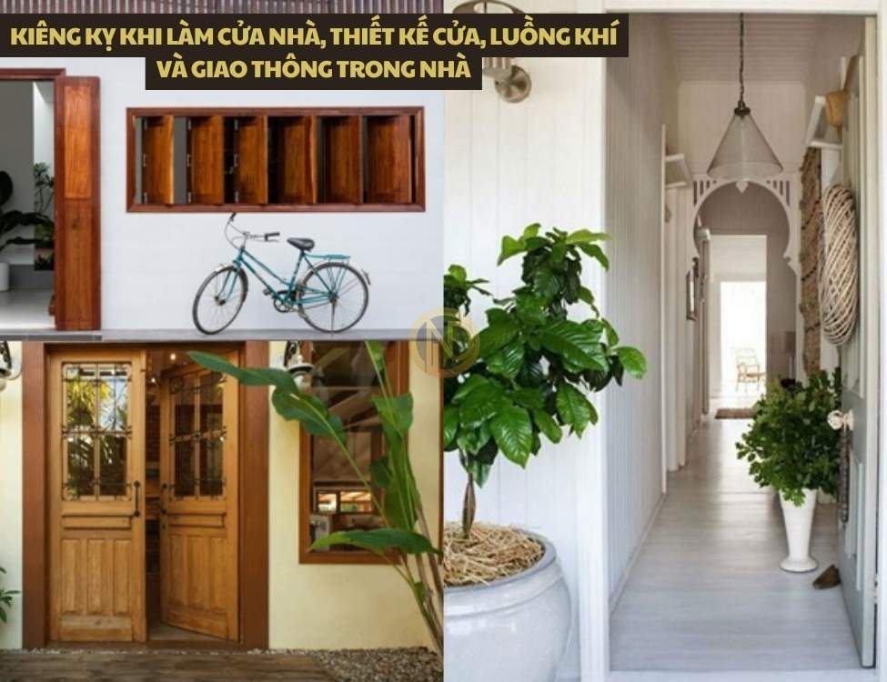 Kiêng kỵ khi làm cửa nhà, thiết kế cửa, luồng khí và giao thông trong nhà