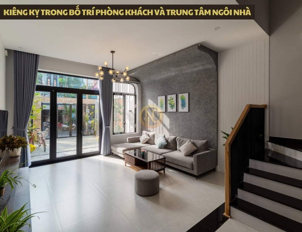 Kiêng kỵ trong bố trí phòng khách và trung tâm ngôi nhà