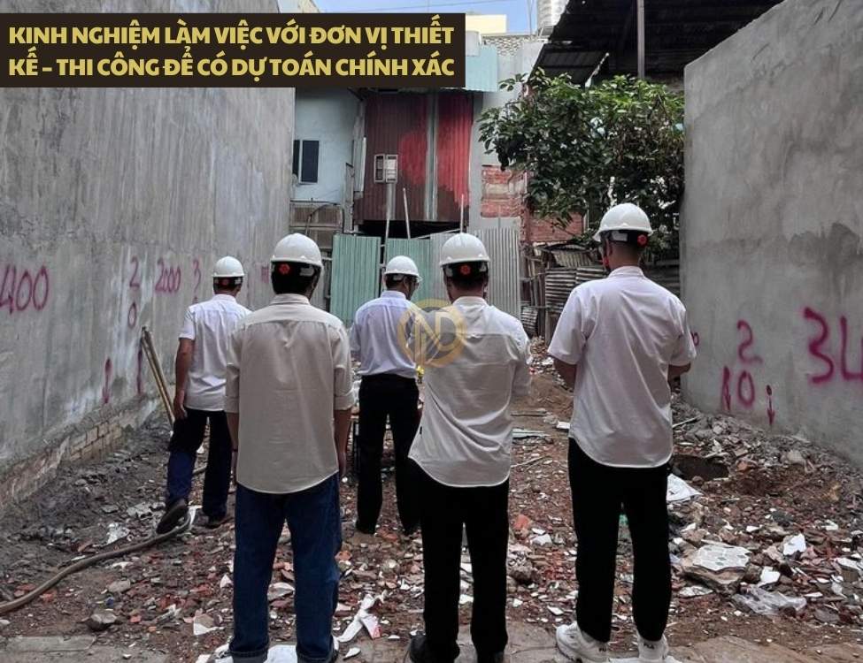 Kinh nghiệm làm việc với đơn vị thiết kế – thi công để có dự toán chính xác