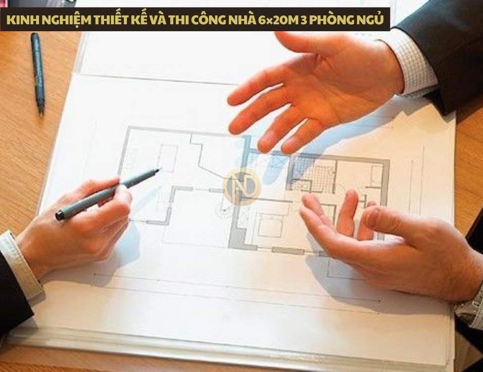 Kinh nghiệm thiết kế và thi công nhà 6×20m 3 phòng ngủ