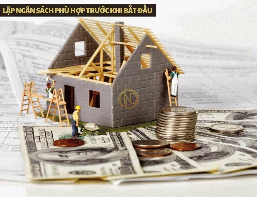 Lập ngân sách phù hợp trước khi bắt đầu mẫu nhà 6×15 2 tầng 3 phòng ngủ