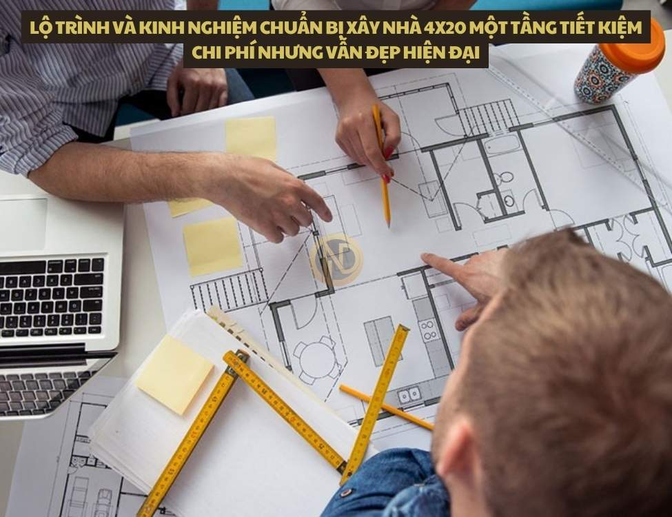 Lộ trình và kinh nghiệm chuẩn bị xây nhà 4x20 một tầng tiết kiệm chi phí nhưng vẫn đẹp hiện đại