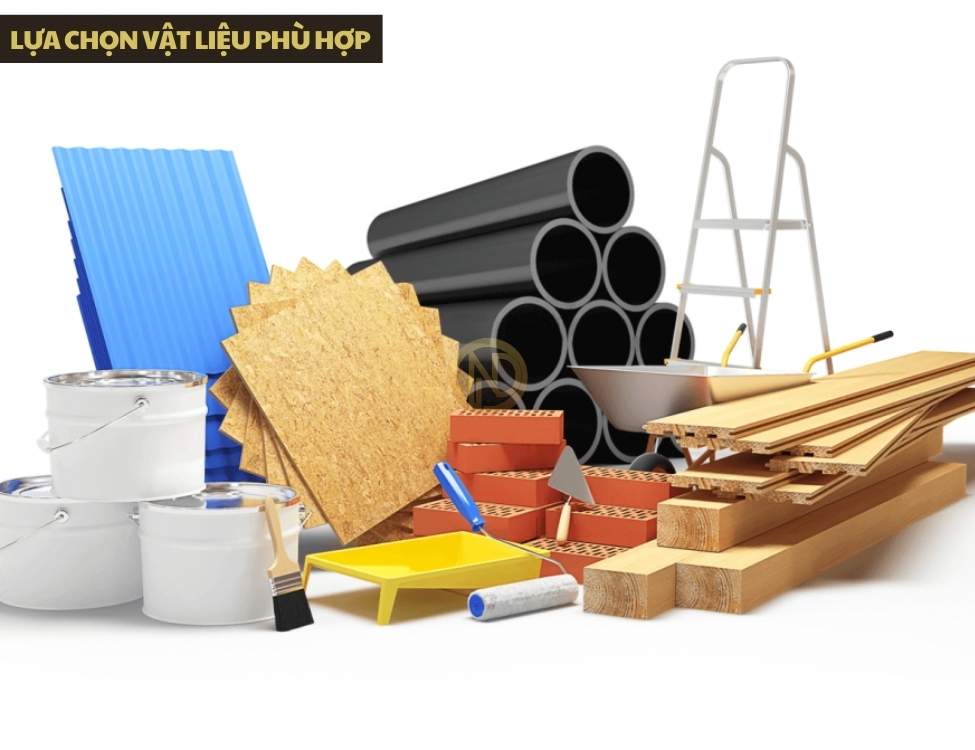 Lựa chọn vật liệu phù hợp: những nơi nên đầu tư và nơi có thể tiết kiệm