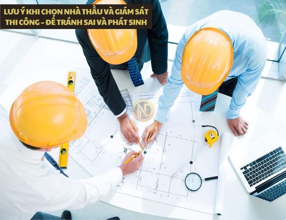 Lưu ý khi chọn nhà thầu và giám sát thi công – để tránh sai và phát sinh