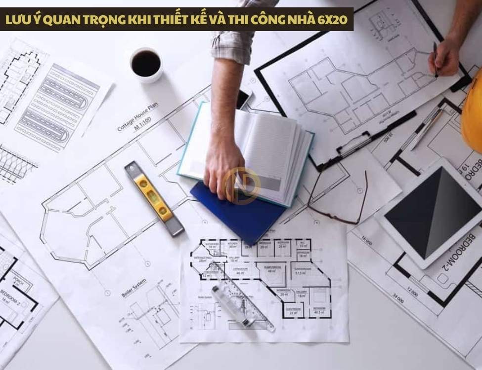 Lưu ý quan trọng khi thiết kế và thi công nhà 6x20