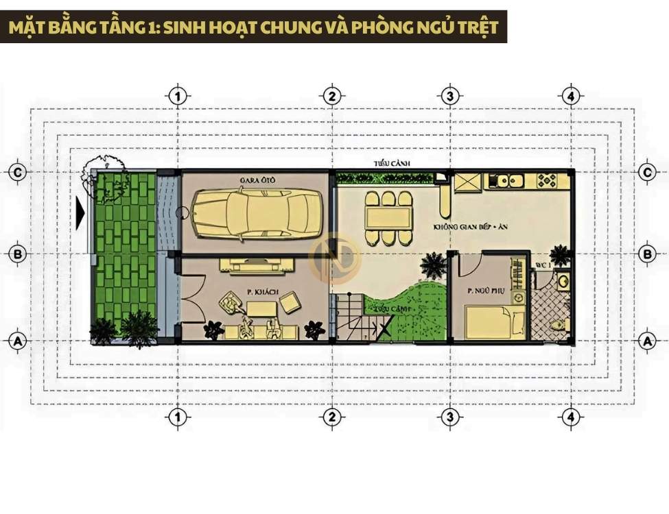 Mặt bằng tầng 1