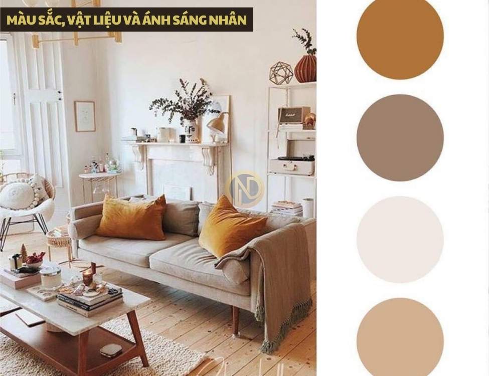 Màu sắc, vật liệu và ánh sáng nhân tạo mở rộng cảm giác không gian