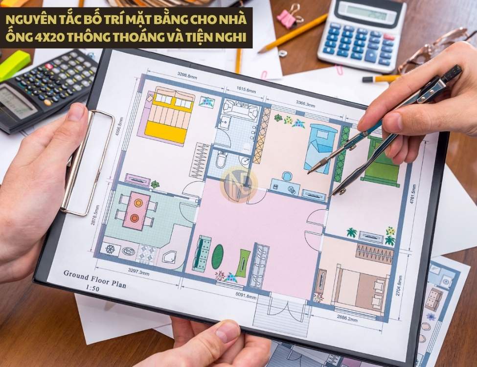 Nguyên tắc bố trí mặt bằng cho nhà ống 4x20 thông thoáng và tiện nghi