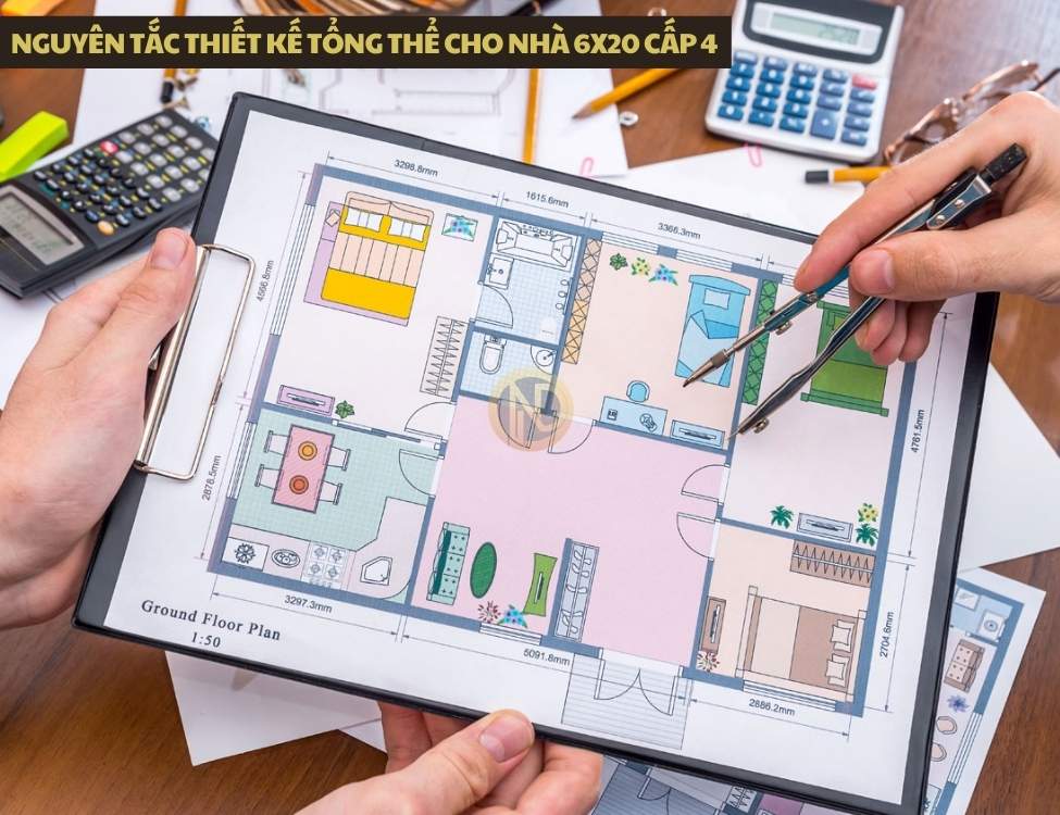 Nguyên tắc thiết kế tổng thể cho nhà 6x20 cấp 4