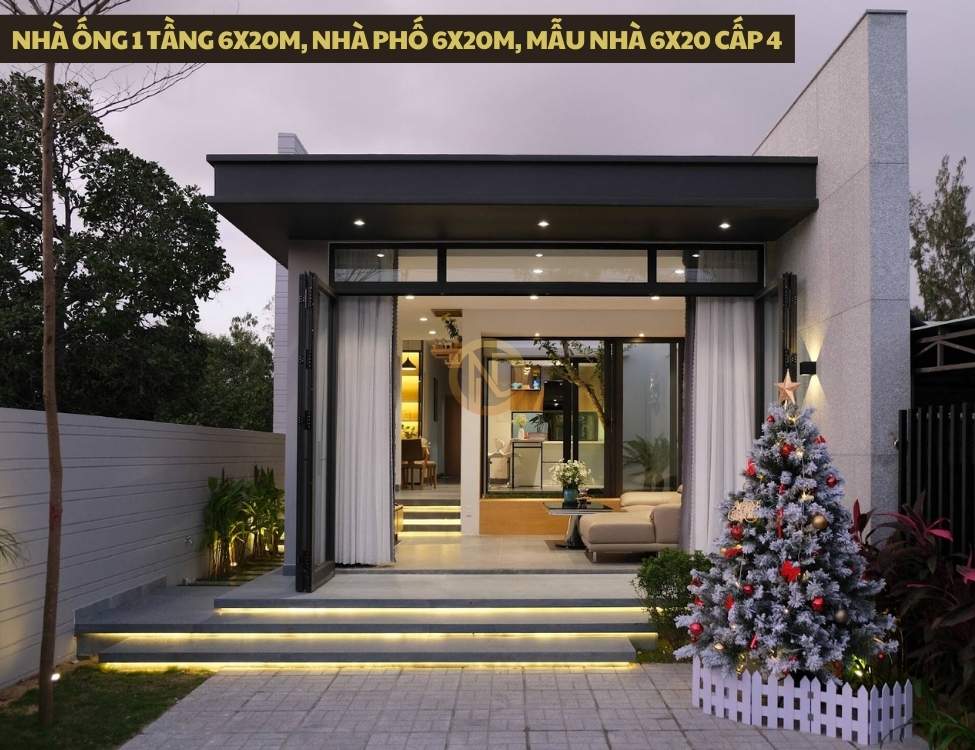Nhà ống 1 tầng 6x20m, nhà phố 6x20m, mẫu nhà 6x20 cấp 4 và các biến thể liên quan