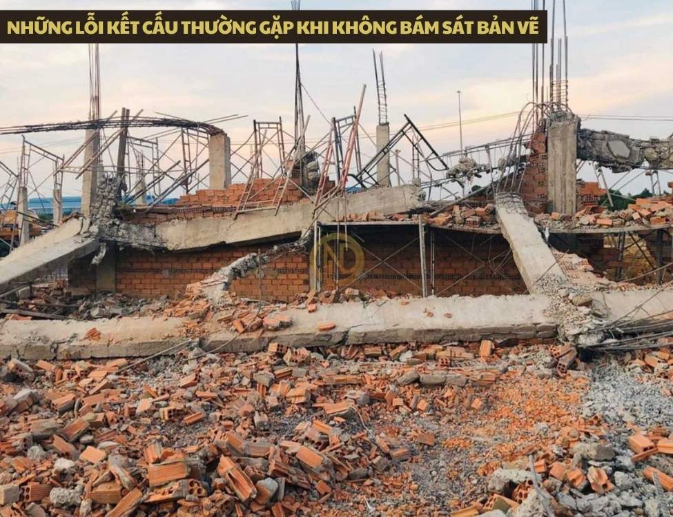 Những lỗi kết cấu thường gặp khi không bám sát bản vẽ nhà 6x15 1 tầng