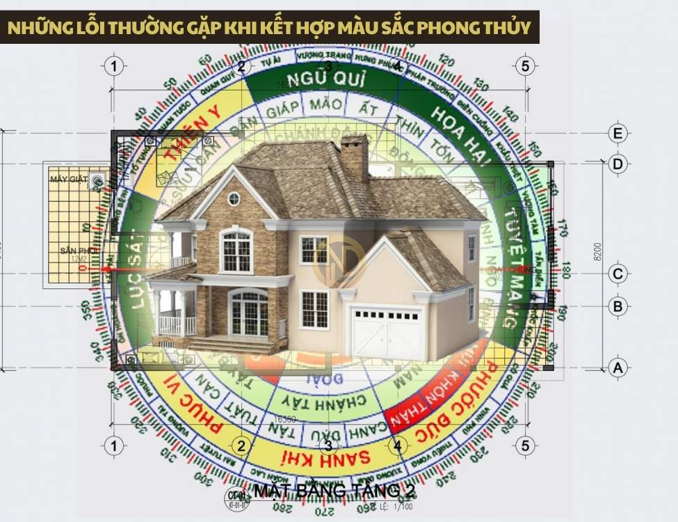Những lỗi thường gặp khi kết hợp màu sắc phong thủy cho toàn bộ căn nhà