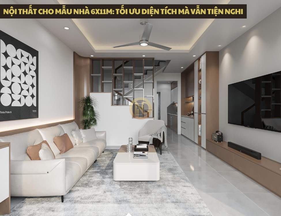 Nội thất cho mẫu nhà 6x11m
