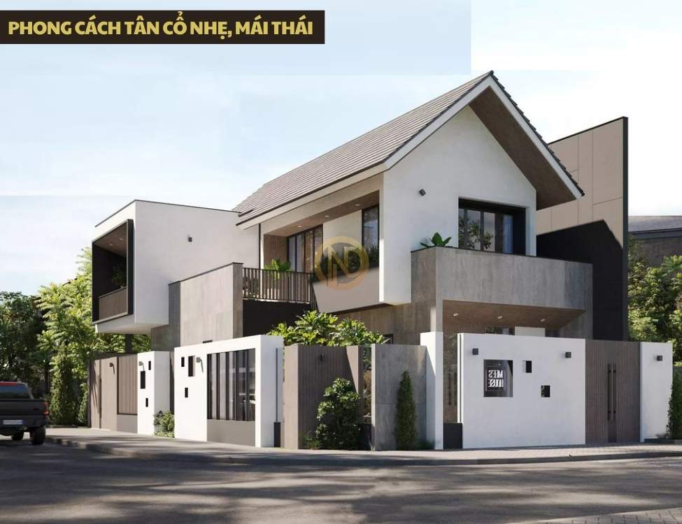 Phong cách tân cổ nhẹ, mái Thái sang trọng 