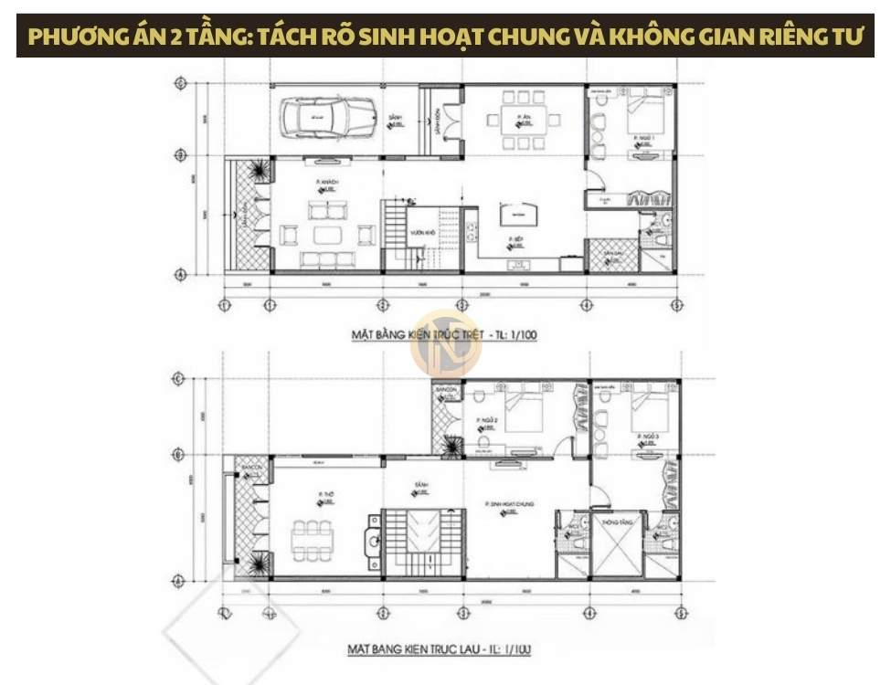 Phương án 2 tầng