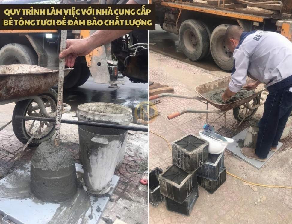 Quy trình làm việc với nhà cung cấp bê tông tươi để đảm bảo chất lượng