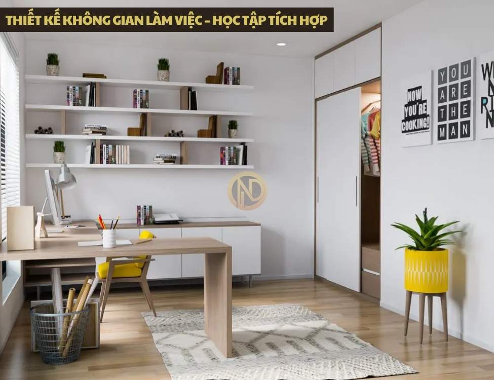 Thiết kế không gian làm việc – học tập tích hợp