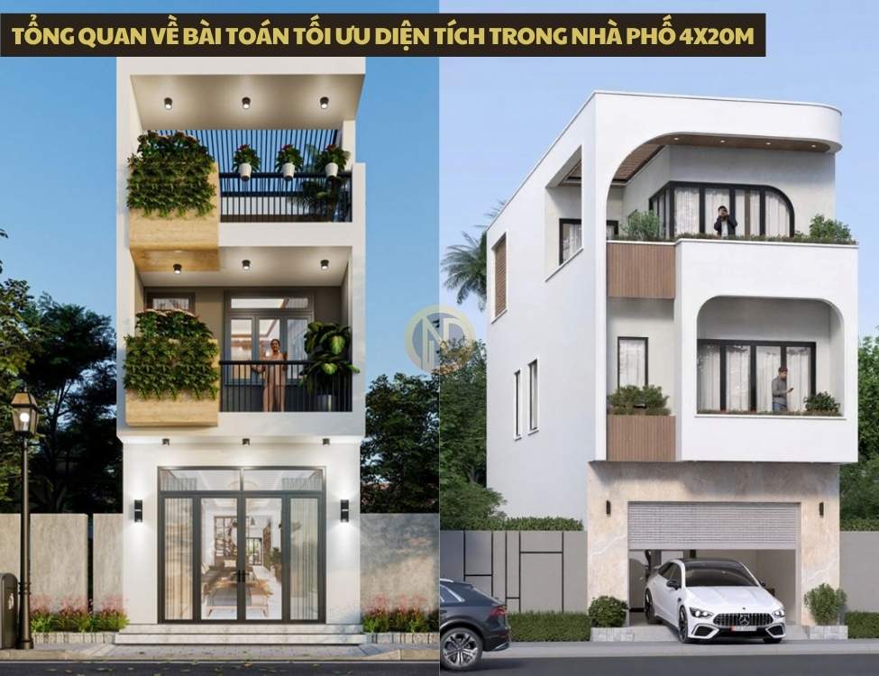 Tổng quan về bài toán tối ưu diện tích trong nhà phố 4x20m