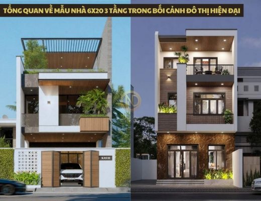 Tổng quan về mẫu nhà 6x20 3 tầng trong bối cảnh đô thị hiện đại