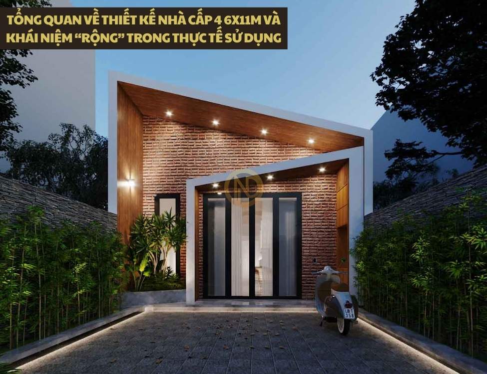 Tổng quan về thiết kế nhà cấp 4 6x11m