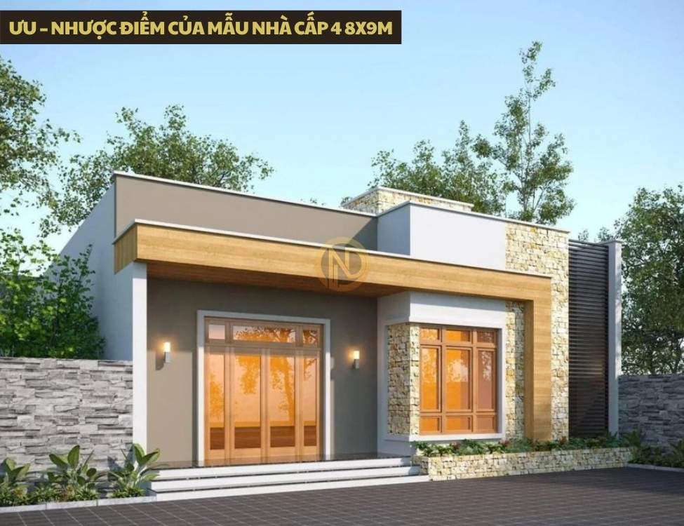 Ưu – nhược điểm của mẫu nhà cấp 4 8x9m