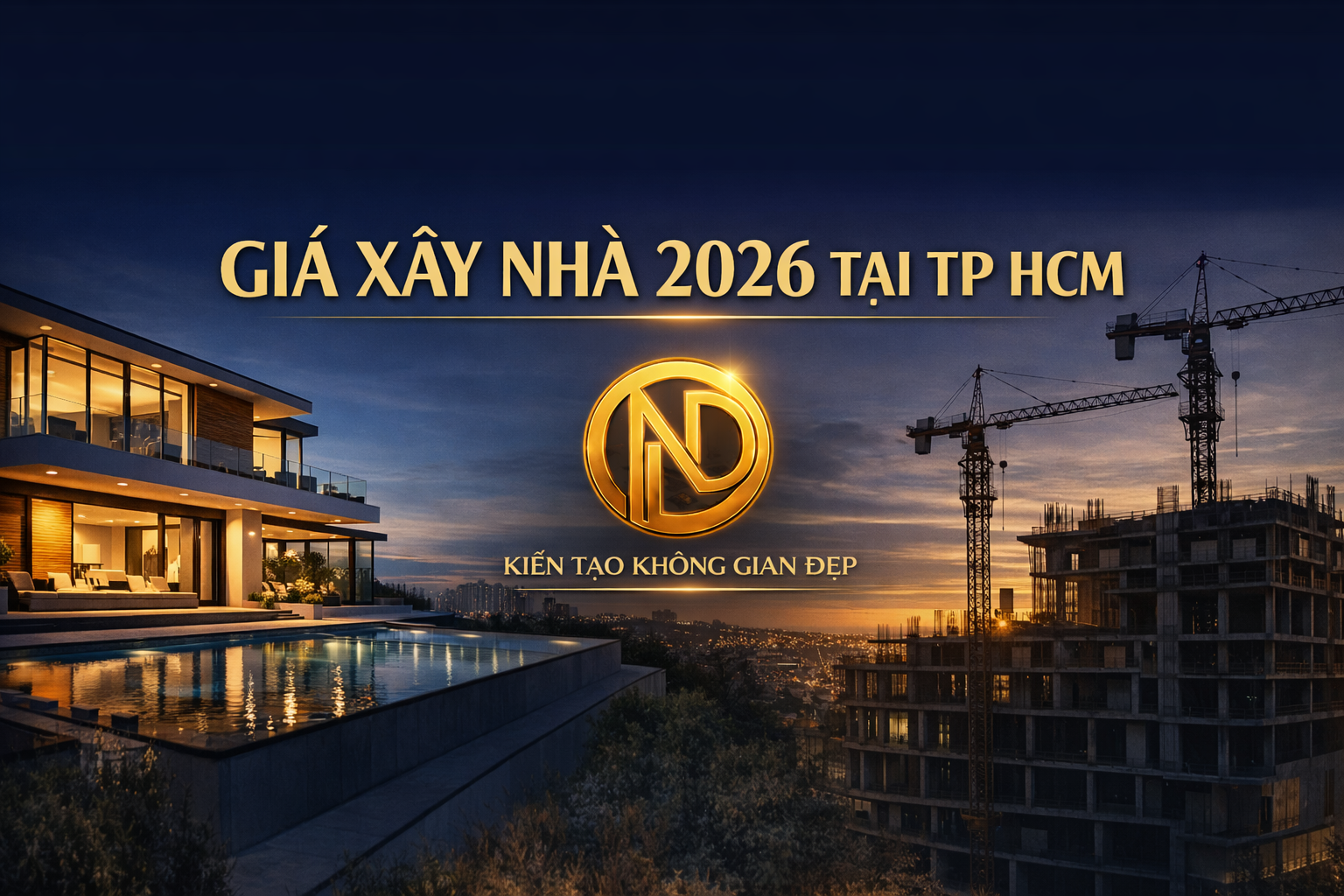 Giá xây nhà trọn gói 2026 tại TP.HCM – Công Ty Cổ Phần Xây Nhà Đẹp Group
