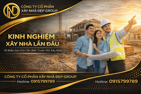 kinh nghiệm xây nhà lần đầu cho gia chủ trước khi xây nhà