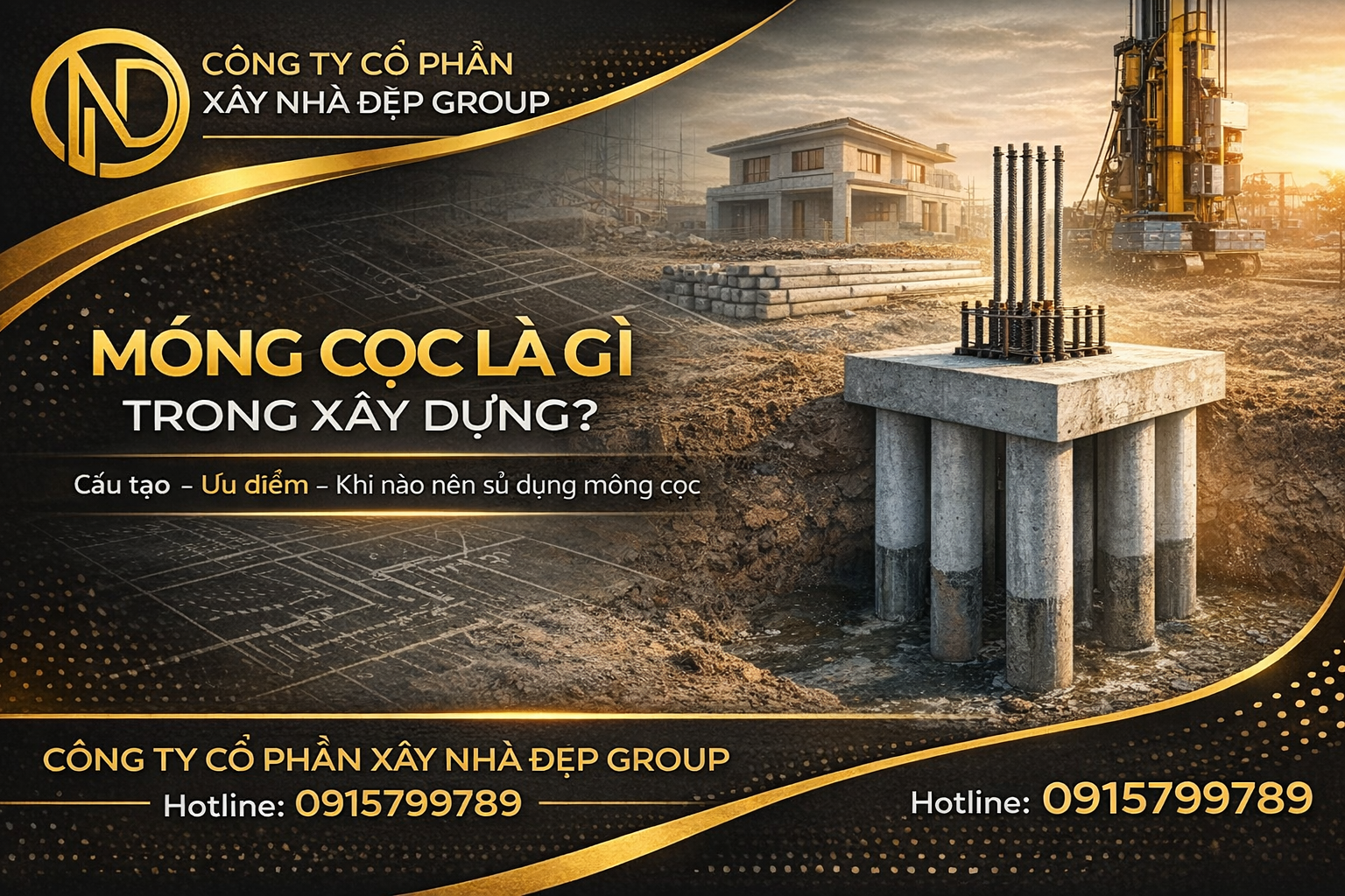 móng cọc là gì trong xây dựng nhà ở