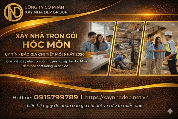 xây nhà trọn gói hóc môn uy tín giá rẻ xây nhà đẹp group
