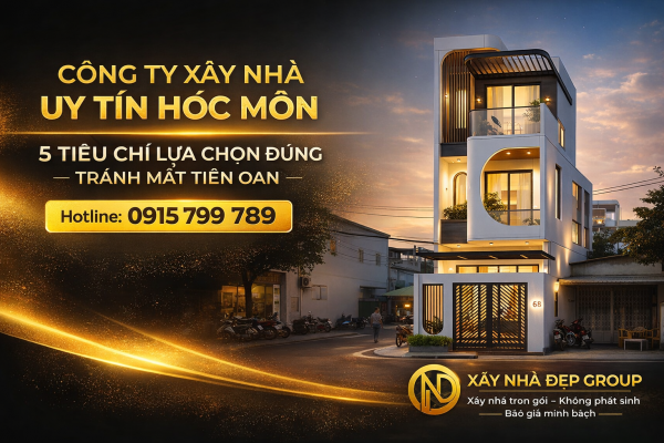 Công ty xây nhà uy tín Hóc Môn – Xây Nhà Đẹp Group chuyên xây nhà trọn gói, báo giá minh bạch