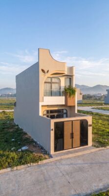 Phối cảnh Mẫu Nhà Phố 1 Trệt 1 Lầu Hiện Đại